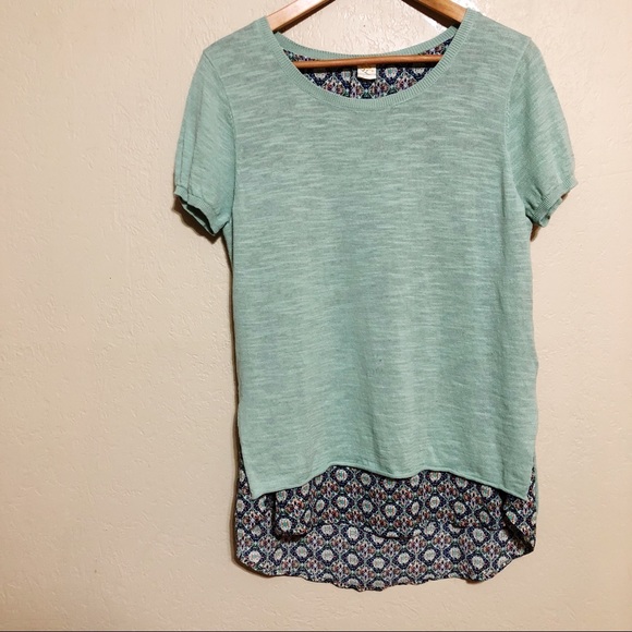 Anthropologie Sweaters - Anthropologie Little Yellow Bird Layered Sweater